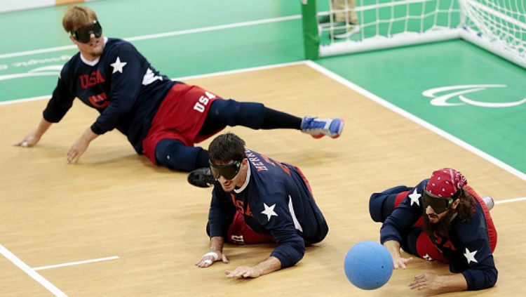 Pertandingan goalball di Paralimpiade 2016. Copyright: © Getty Images