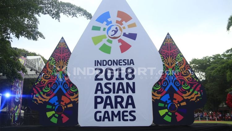 Logo Asian Para Games 2018 di Kota Solo. Copyright: © Abdurrahman Ranala/INDOSPORT