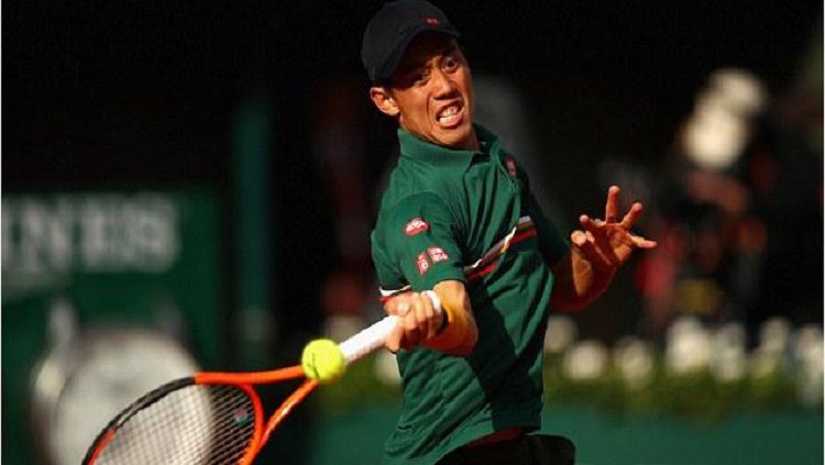 Kei Nishikori yang sedang dalam masa pemulihan cedera, kemungkinan absen di ajang Australia Terbuka 2020. Copyright: © Reuters