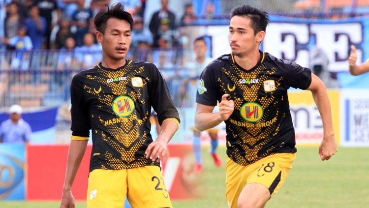 Hansamu Yama dan Gavin Kwan dua pemain Barito Putera yang kerap dipanggil memperkuat Timnas Indonesia. Copyright: © Goal