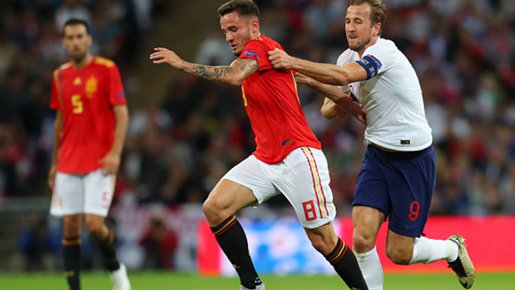 Inggris vs Spanyol dalam pertandingan pertama Liga A Grup 4. Copyright: &copy; Getty Images