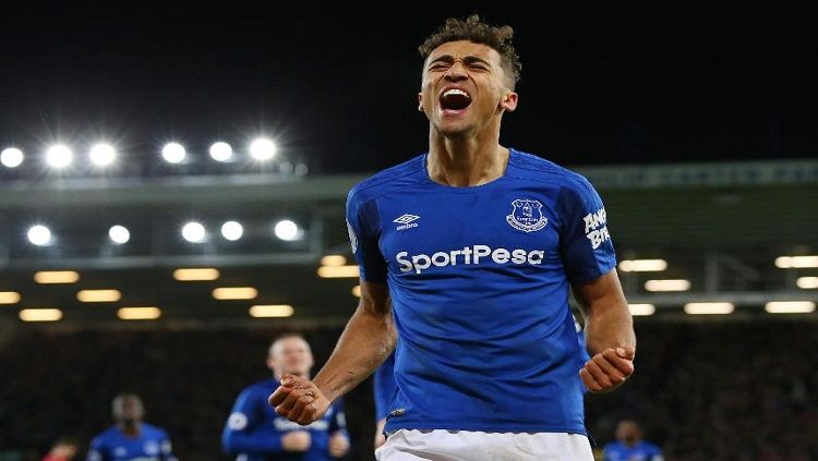 Dominic Calvert-Lewin, pemain klub Liga Inggris, Everton, yang kabarnya jadi 'pelampiasan' Manchester United yang gagal dapatkan Erling Braut Haaland. Copyright: © Premier League