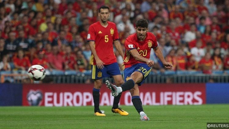 Spanyol berhasil menang telak 6-0 atas Kroasia dalam laga grup 3 UEFA Nations League. Copyright: © REUTERS