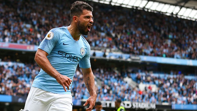 Sergio Aguero, striker Man City. Copyright: © Getty Images