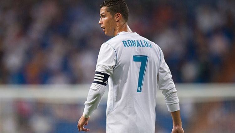 Cristiano Ronaldo pemain terakhir yang memakai nomor punggung 7 di Real Madrid sebelum Mariano Diaz. Copyright: © Getty Images