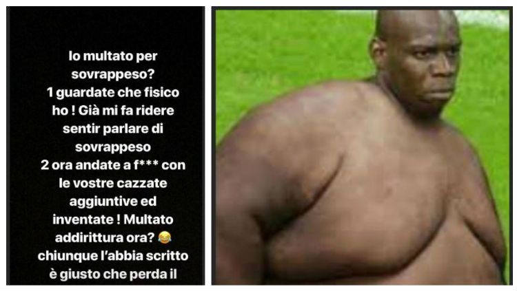 Tanggapan Mario Balotelli terhadap komentar berat badannya. Copyright: © Marca