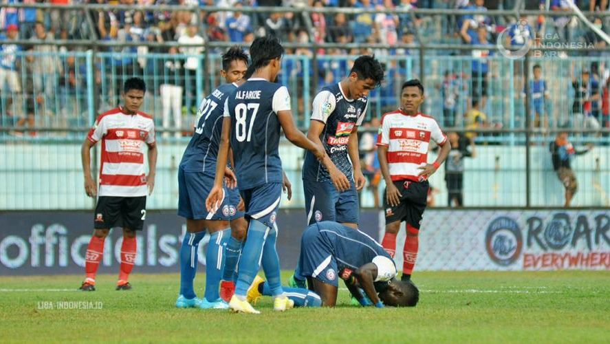 Arema FC vs Madura United Copyright: © liga indonesia