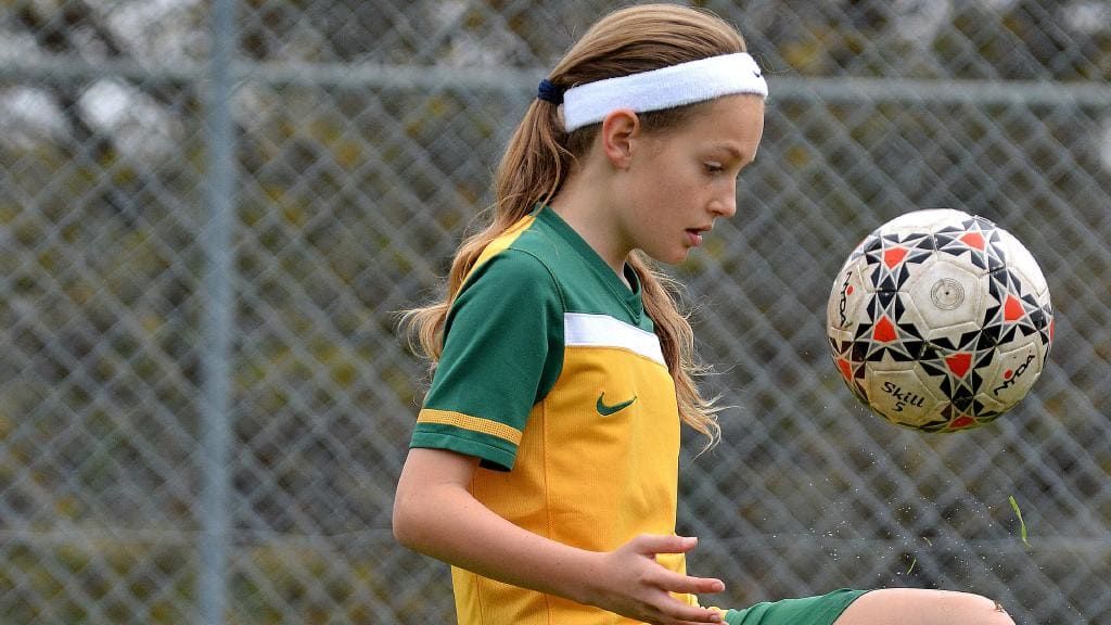 Alana Jancevski, pemain Timnas putri Australia U-16 saat masih berusia 12 tahun. Copyright: © heraldsun