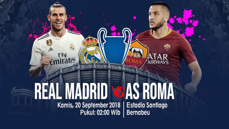 Real Madrid vs AS Roma. Copyright: © Eli Suhaeli/INDOSPORT