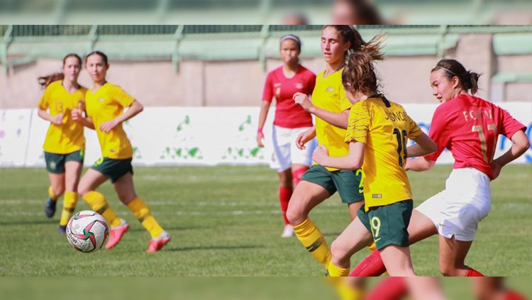 Timnas Putri U-16 vs Australia di Kualifikasi Piala Asia U-16 2018. Copyright: © PSSI
