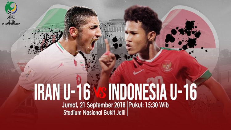 Iran U-16 vs Indonesia U-16. Copyright: © INDOSPORT