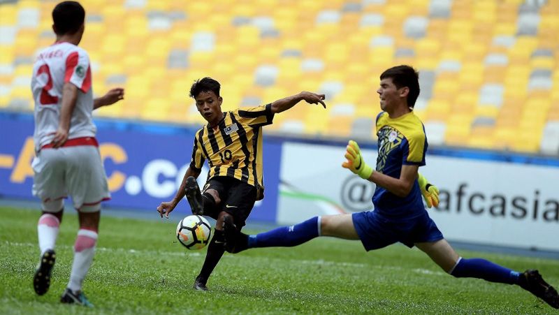 Malaysia vs Tajikistan di Piala Asia U-16. Copyright: © bharian.com