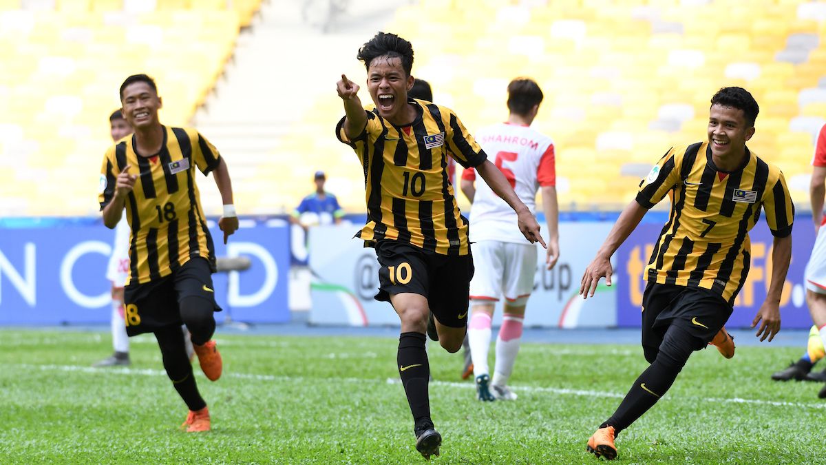 Luqman Hakim (10), penyerang Malaysia U-16 Copyright: © Fox Sports Asia