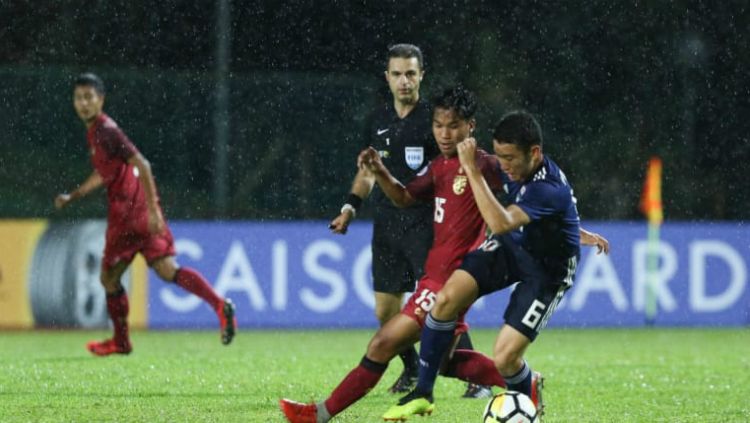 Piala AFC U-16 2018: Jepang vs Thailand. Copyright: © AFC