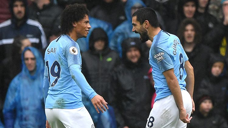 Ilkay Gundogan berhasil mencetak gol saat melawan Cardiff. Copyright: © Getty Images