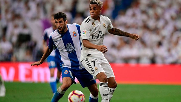 Mariano Diaz saat tampil di babak kedua melawan Espanyol. Copyright: © Getty Images