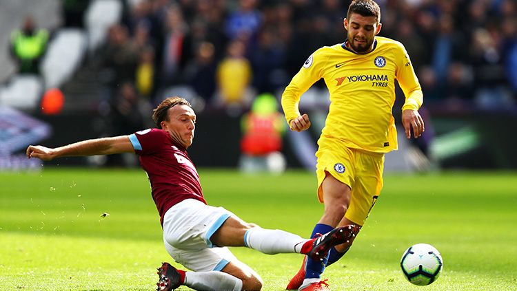 Penggawa West Ham vs Chelsea. Copyright: © Getty Images