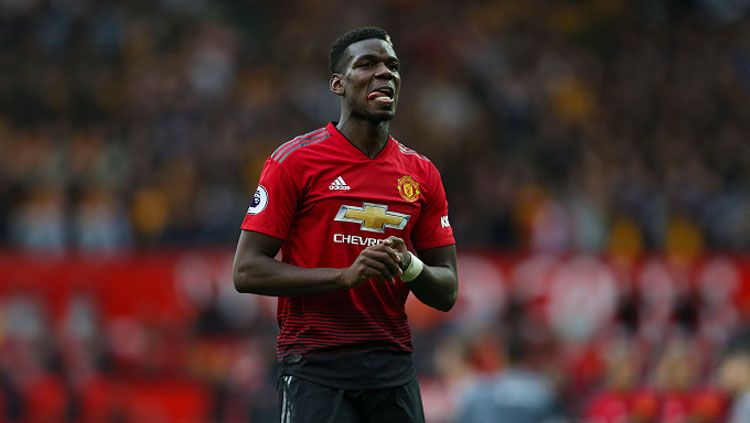 Gelandang Manchester United, Paul Pogba, masih harus menjalani proses pemulihan setelah cedera. Copyright: © Getty Images