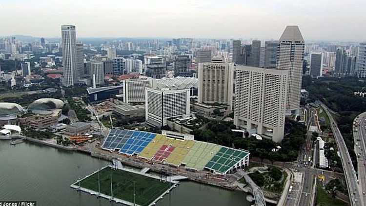 The Float at Marina Bay, Singapura. Copyright: &copy; DailyMail
