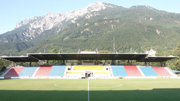 Stadion Rheinpark, Vaduz, Liechtenstein Copyright: &copy; Alamy