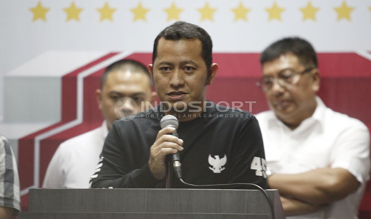 Jumpa Pers Kemenpora, BOPI, dan PSSI Terkait Suporter Meninggal. Copyright: © Herry Ibrahim/INDOSPORT