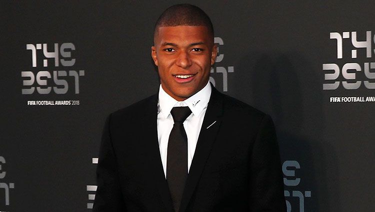 Kylian Mbappe di acara FIFA The Best 2018. Copyright: © Getty Images