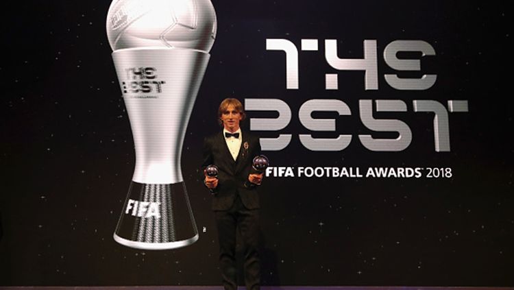 Luka Modric' terpilih sebagai pemain terbaik FIFA Copyright: © Getty Images