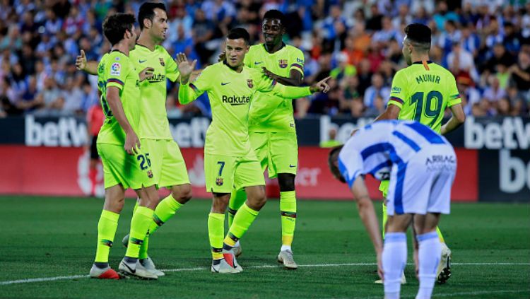 Prediksi pertandingan antara Barcelona vs Leganes dalam lanjutan LaLiga Spanyol 2019-20 siap membuat tuan rumah menjauh, Rabu (17/06/20). Copyright: © Getty Images