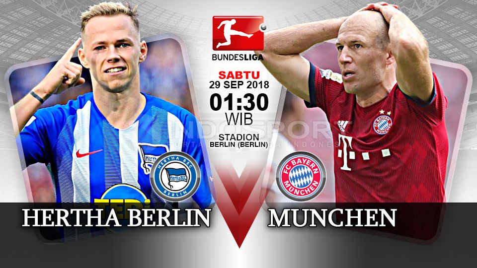 Hertha Berlin vs Bayern Munchen (Prediksi) Copyright: © Indosport.com