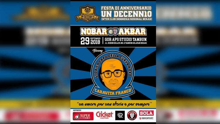 Poster nobar Inter Milan vs Cagliari. Copyright: &copy; UN Decennio