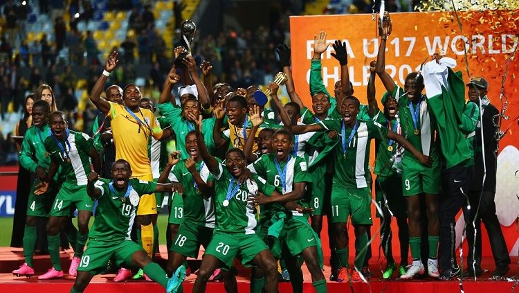 Timnas Nigeria menjadi negara dengan gelar juara Piala Dunia U-16 terbanyak. Copyright: © fifa.com