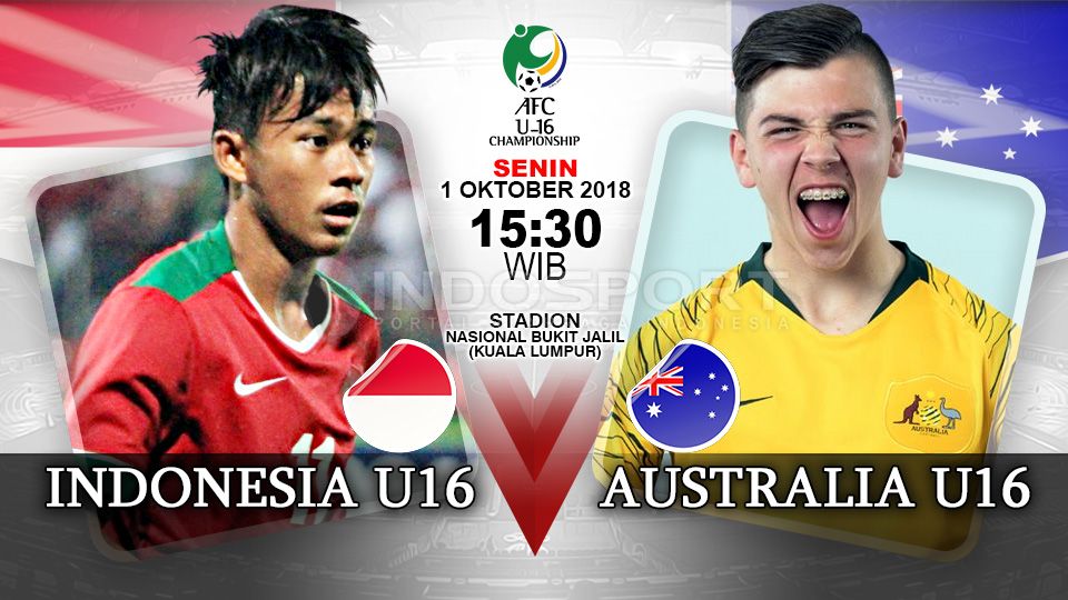 Indonesia U-16 vs Australia U-16 (Prediksi) Copyright: © Indosport.com