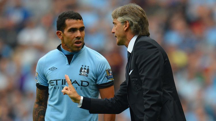 Carlos Tevez di Manchester City. Copyright: © Getty Images