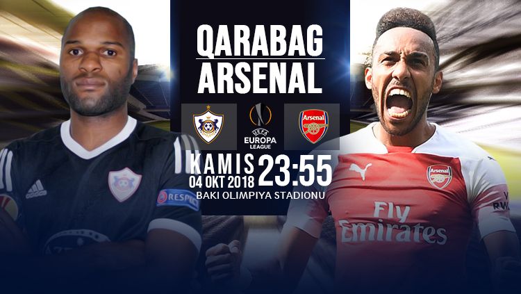 Qarabag vs Arsenal. Copyright: © INDOSPORT