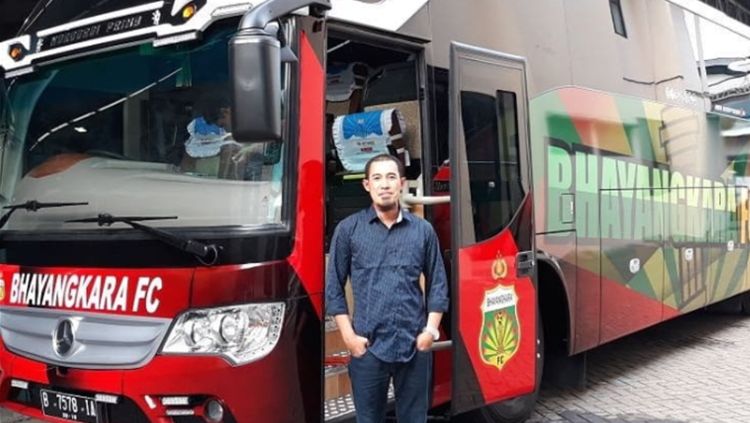 Bus tim Liga 1 Indonesia, Bhayangkara FC. Copyright: &copy; Bhayangkara FC