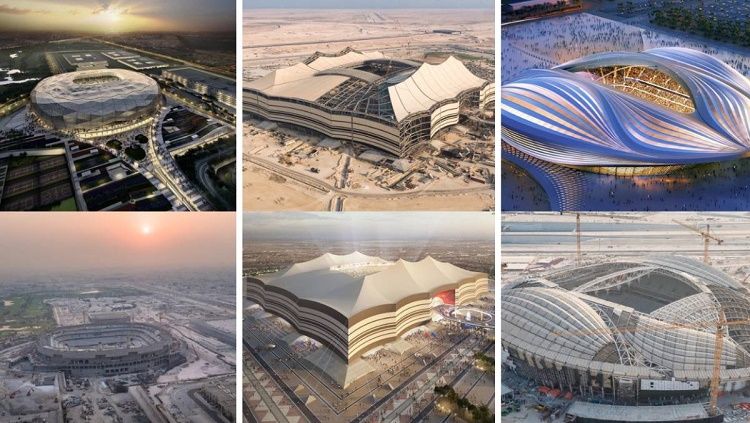 Beberapa stadion di Qatar untuk Piala Dunia 2022 Copyright: © as