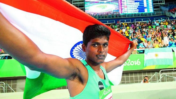 Thangvellu Mariyappan menjadi pembawa bendera bagi kontingen India di Asian Para Games 2018 Copyright: © Deccan Chronicle