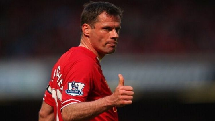 Jamie Carragher saat masih menjadi penggawa klub Liga Inggris, Liverpool. Copyright: © Sportskeeda