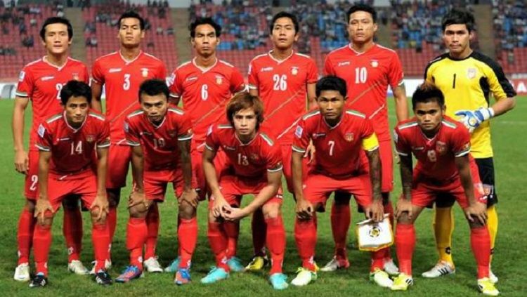 Skuat Timnas Myanmar senior. Copyright: © Sidomi