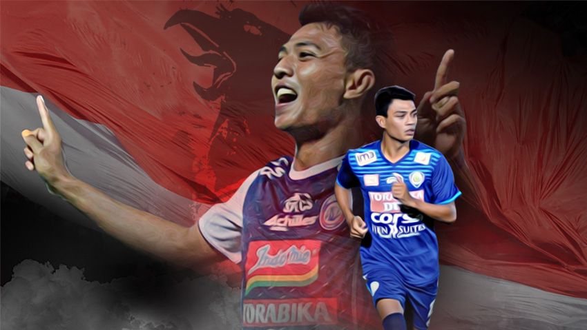 Dedik Setiawan pemain sepak bola Arema FC. Copyright: © Grafis:Yanto/Indosport.com