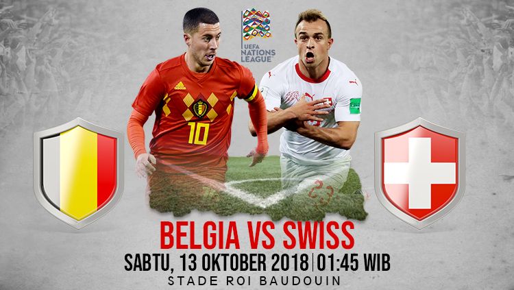Belgia vs Swiss. Copyright: © INDOSPORT