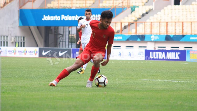 Saddil Ramdani di laga Timnas Indonesia U-19 vs Yordania. Copyright: © INDOSPORT/Herry Ibrahim