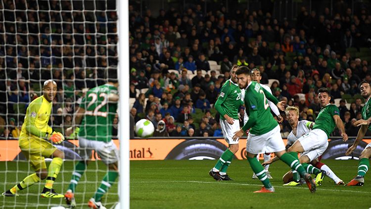 Irlandia vs Denmark dalam laga UEFA Nations League Copyright: © Getty Images