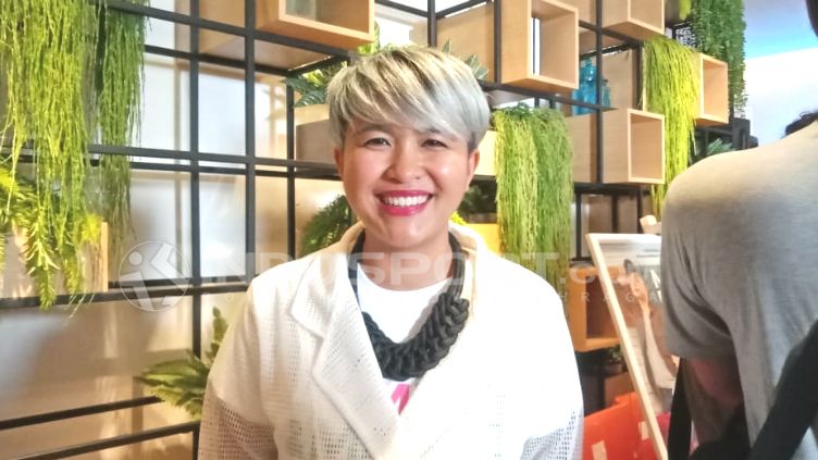 Meira Anastasia, istri Ernest Prakasa dan Co-director Milly & Mamet. Copyright: &copy; Shintya Maharani/INDOSPORT