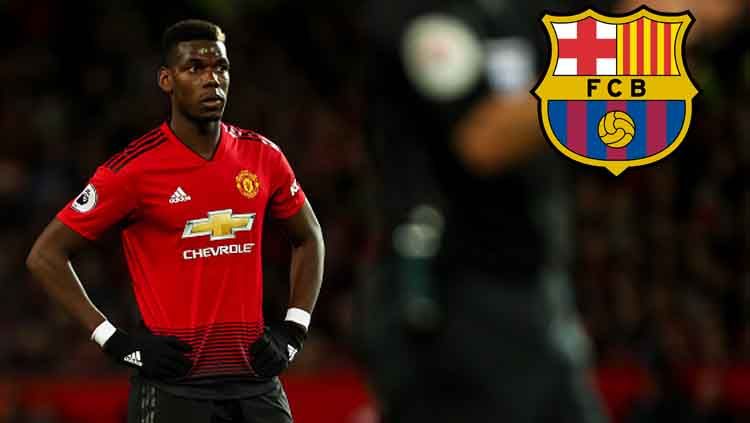 Paul Pogba dikabarkan segera berlabuh ke Barcelona setelah Mino Raiola lakukan penawaran ke Josep Maria Bartomeu. Copyright: © Getty Images