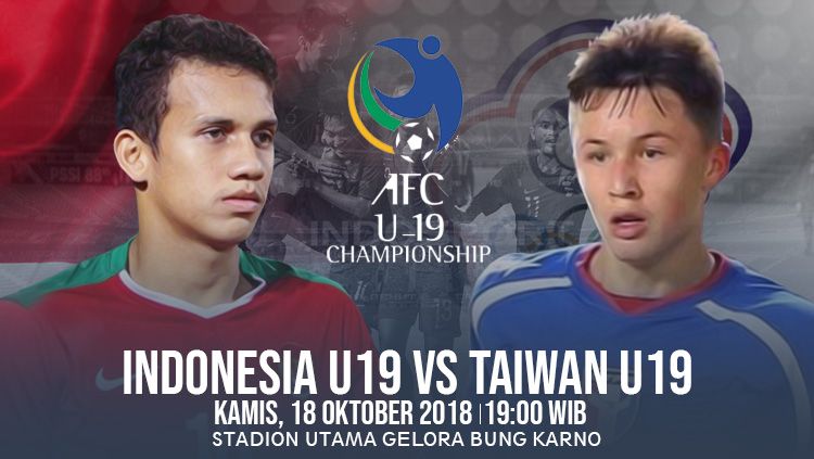Timnas Indonesia U-19 vs Chinese Taipei U-19. Copyright: © INDOSPORT