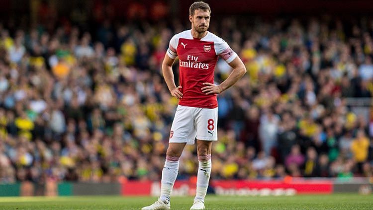 Aaron Ramsey akan meninggalkan Arsenal dan bergabung ke Juventus pada akhir musim 2018/19. Copyright: © Getty Images