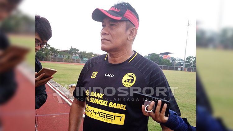 Pelatih Sriwijaya FC, Subangkit. Copyright: © Muhammad Effendi/INDOSPORT