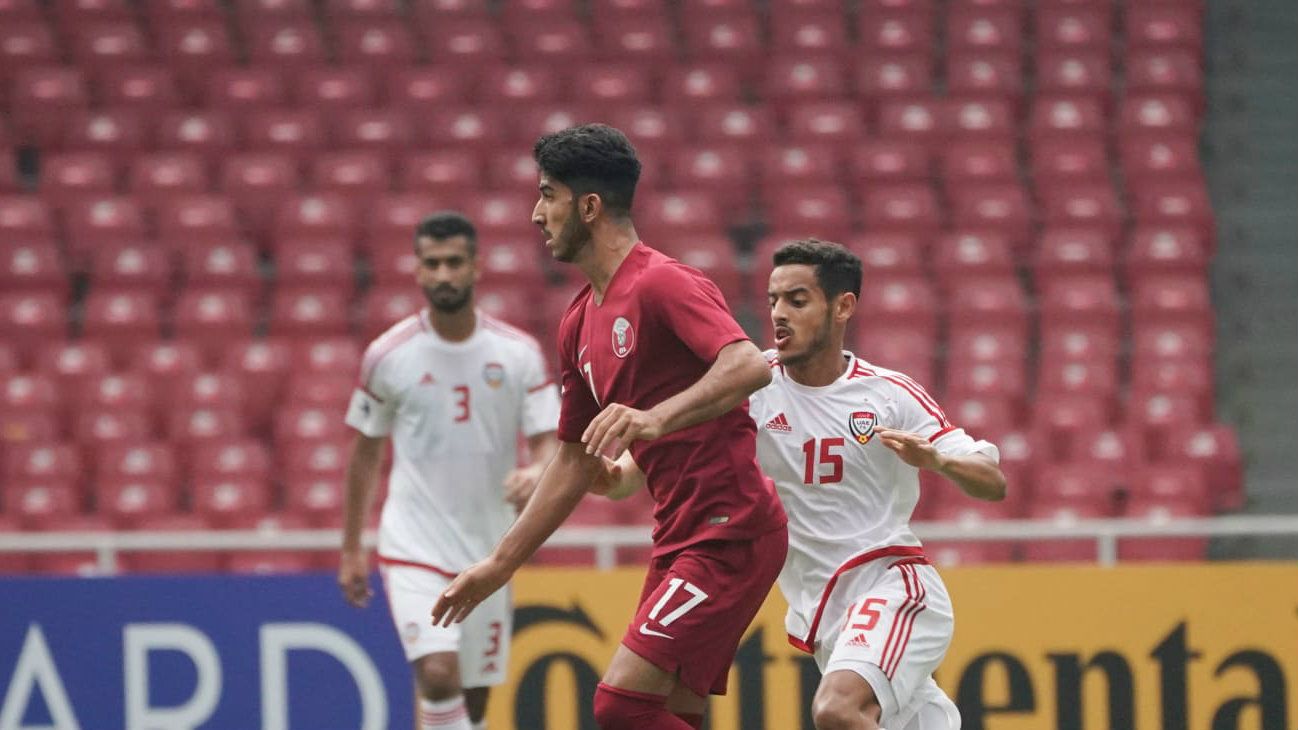 Pemain Qatar U-19, Mohammed Waad. Copyright: © AFC