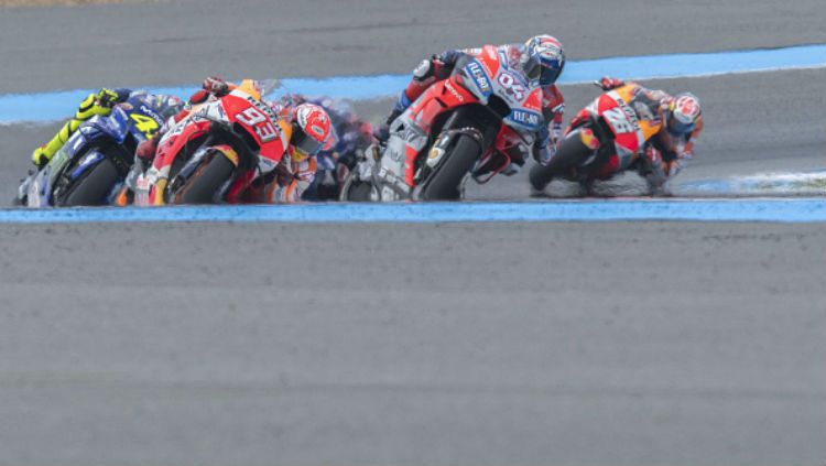 Ilustrasi balapan MotoGP. Copyright: © INDOSPORT